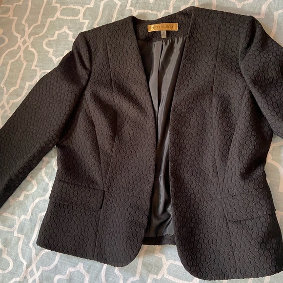 2/$10 Black Quilted Blazer - Picture 1 of 5